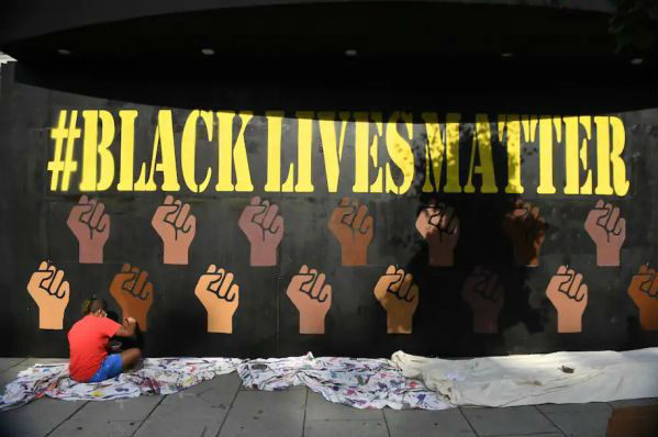 黑人的命也重要——华盛顿特区街头壁画（《华盛顿邮报》网站）